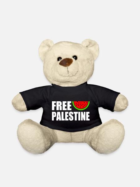 Free palestine - Teddy - Schwarz