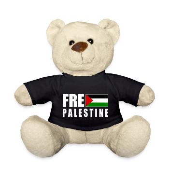 Free palestine - Nounours - noir - Devant
