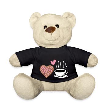 Concha Hispanic Mexican Pan Dulce - Teddy Bear - black - Front