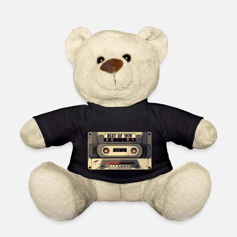 Das Beste von 1978 - Kassette 1978 - Geboren 1978 Geschenk - Teddy - Schwarz