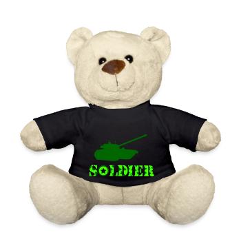 panzer soldat - Teddy - Schwarz - Vorne