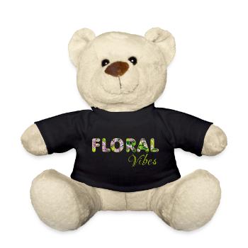 Vibrations florales - Nounours - noir - Devant