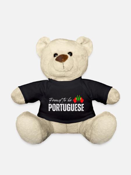 Portugais fier, j’adore le Portugal - Nounours - noir