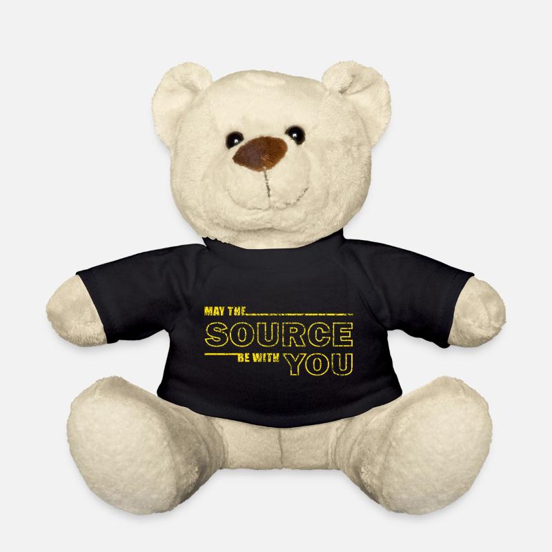 Que la source soit avec vous – Geek Tee - Nounours - noir