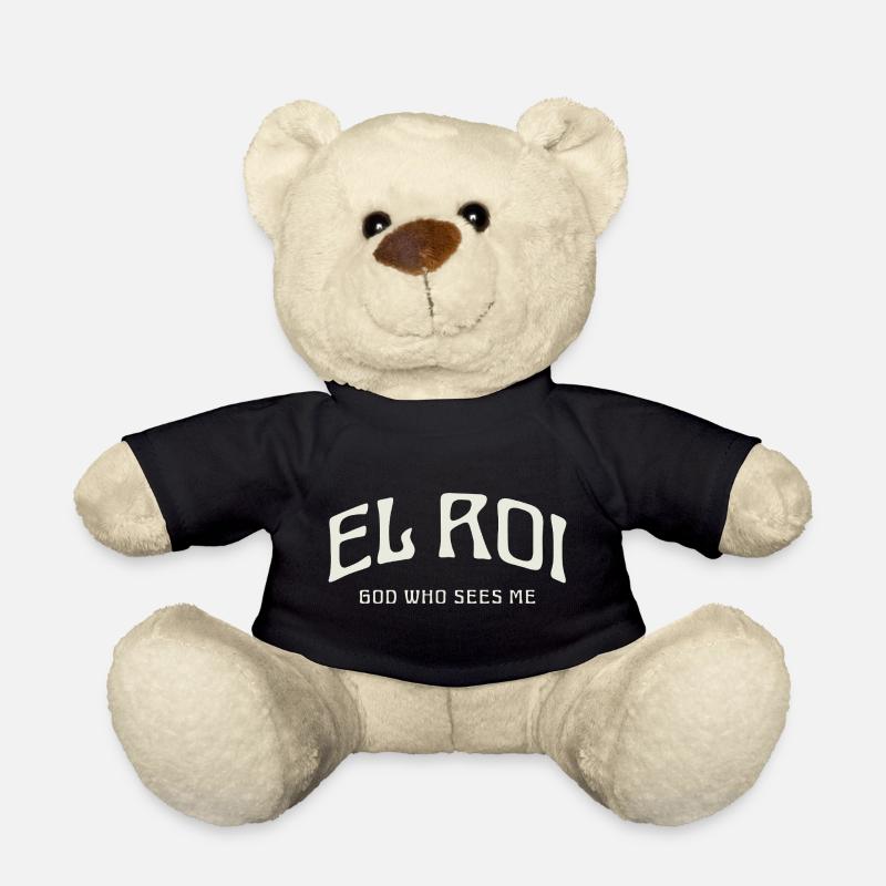 EL ROI God who sees me. - Teddy Bear - black