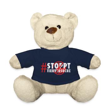 Tierschutz STOPPT TIERVERSUCHE LUSTIG - Teddy - French Navy - Vorne