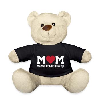 Mom master of multitasking / Mother, Family - Teddy Bear - black - Front