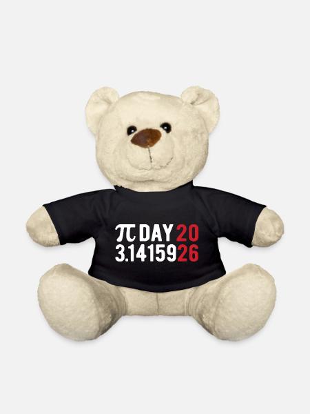 Pi Day 2026 avec le jeu des chiffres | Numéro de district 3.1415 - Nounours - noir