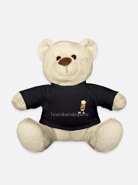 Feierabendexperte Bierheld Cartoon - Teddy - Schwarz