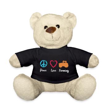 Peace Love Farming - Teddy - Schwarz - Vorne