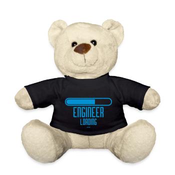 blau lade loading aufladen engineer please wait wa - Teddy - Schwarz - Vorne