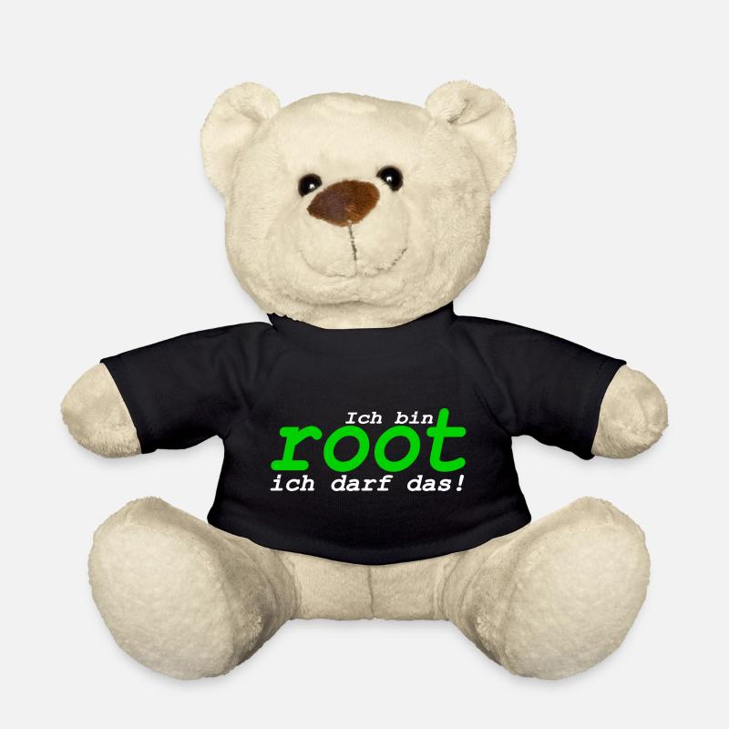 Ich bin root ich darf das - Teddy - Schwarz