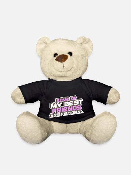 some of my best friends are fictional Wahn fiktiv - Teddy - Schwarz