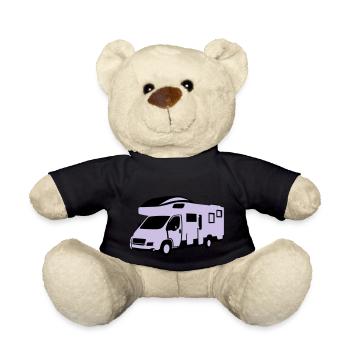 Camper, motor home - On the road - Teddy Bear - black - Front