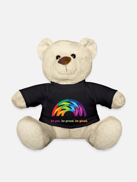 Arc-en-ciel fierté - Nounours - noir