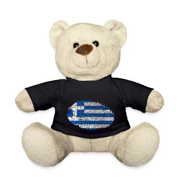 Drapeau grec - Nounours - noir - Devant