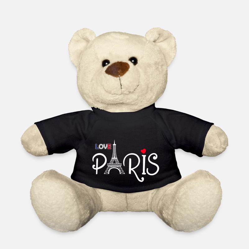 Ich liebe Paris - Love Paris - Teddy - Schwarz