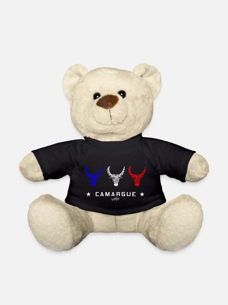 Taureau bleu blanc rouge - Nounours - noir