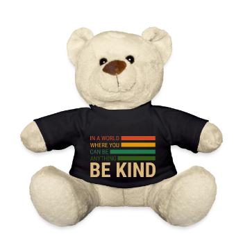 be kind - Teddy Bear - black - Front