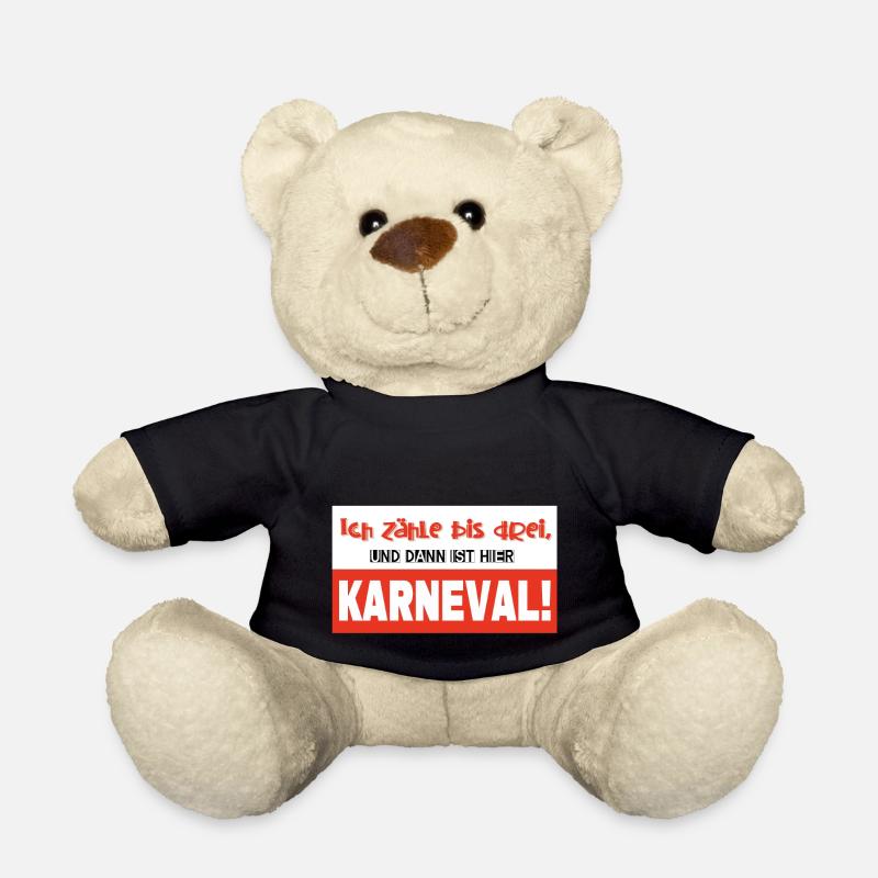 Karneval - Teddy - Schwarz