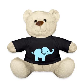 Baby Elefant - Teddy - Schwarz - Vorne