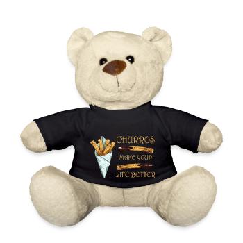Churros make your life better - Teddy Bear - black - Front