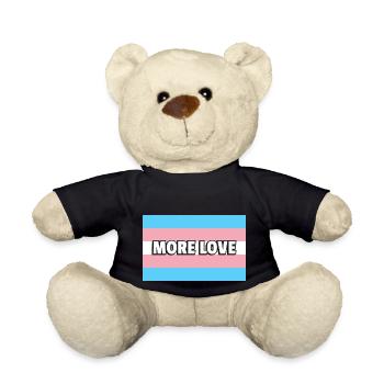 Trans Pride MEHR LIEBE - Teddy - Schwarz - Vorne