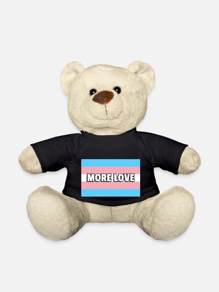 Trans Pride MEHR LIEBE - Teddy - Schwarz