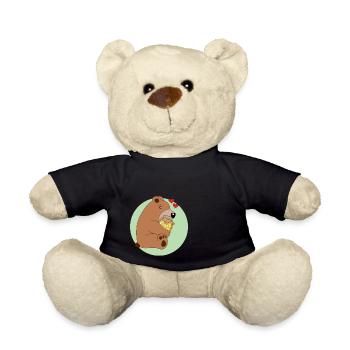 The Honey-Loving Bear - Teddy Bear - black - Front