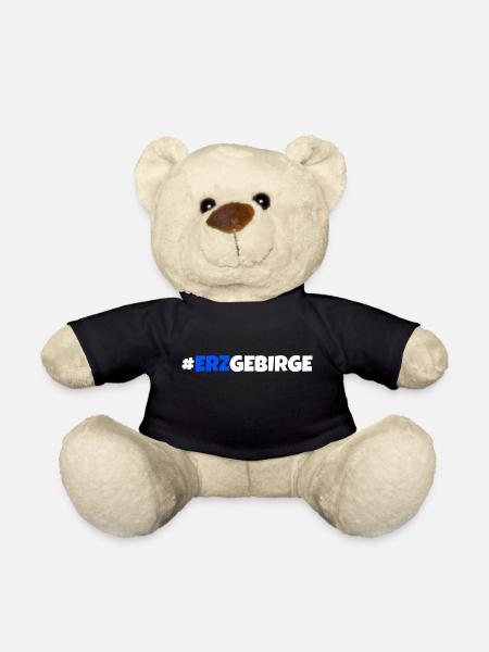 Erzgebirge meine Heimat - Teddy - Schwarz