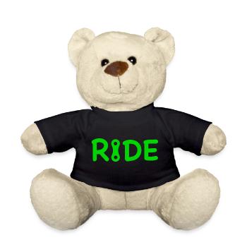 RIDE Schriftaufzug in Grün - Teddy - Schwarz - Vorne