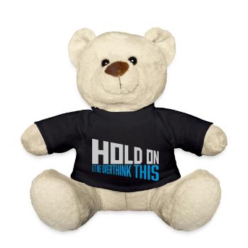 Let me overthink this - Teddy Bear - black - Front