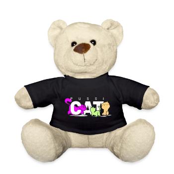 pussi chats blancs - Nounours - noir - Devant