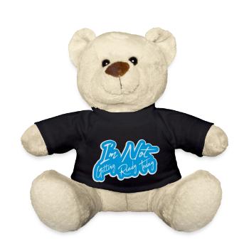 ne pas se préparer aujourd’hui - Nounours - noir - Devant