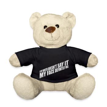 my face definitely will - Teddy - Schwarz - Vorne