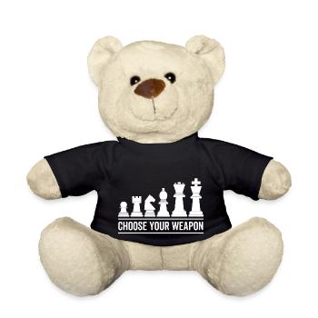 Wähle dein Waffenschach - Teddy - Schwarz - Vorne
