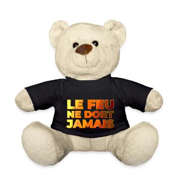 Le feu ne dors jamais - Nounours - noir - Devant
