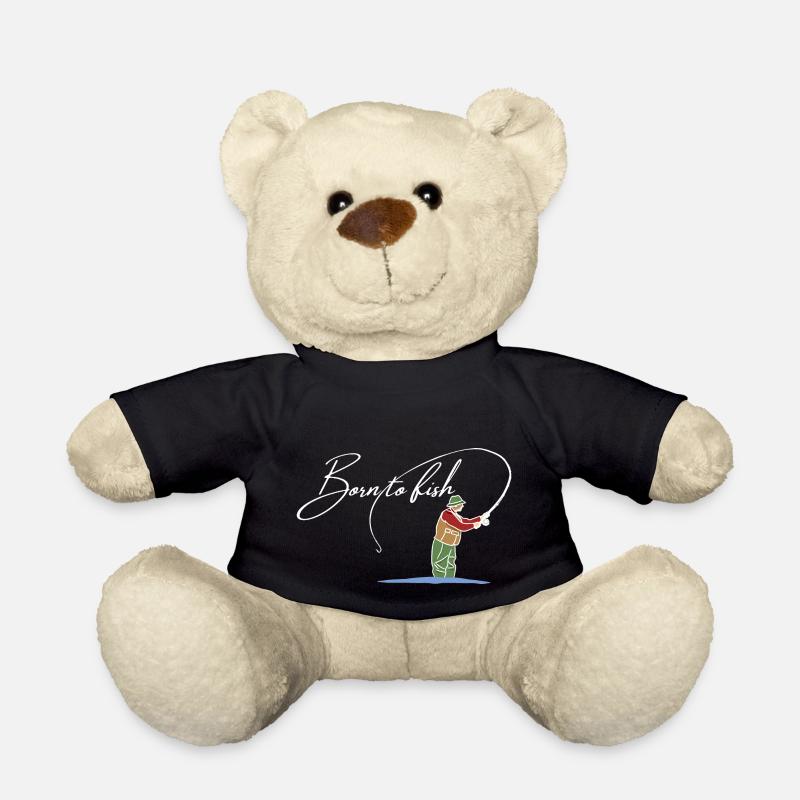 Born to fish - Teddy Bear - black