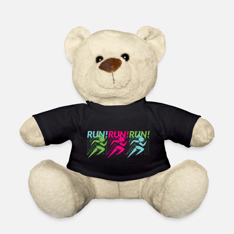 Joggen, Lauftraining, Sportler - Teddy - Schwarz