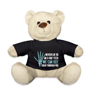 Ne mentez jamais à une technologie de radiographie Radiologie Radiographie Rad Tec - Nounours - noir - Devant