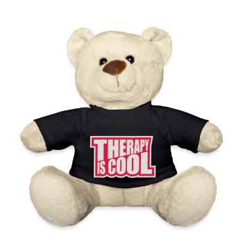 therapy is cool Zitat - Teddy - Schwarz - Vorne