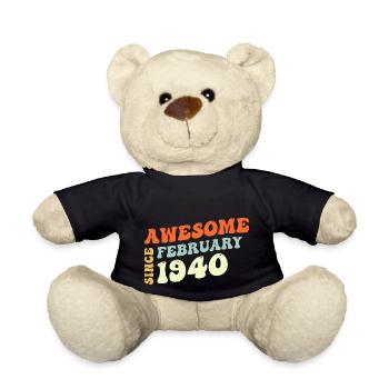 Groovy 83 Years Old Awesome Sinc Februar 1940 - Teddy - Schwarz - Vorne