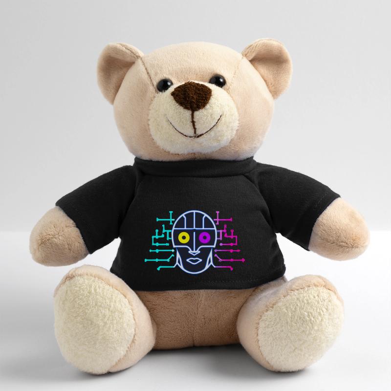 Neon Robot - Artificial Intelligence - Cyborg Teddy Bear