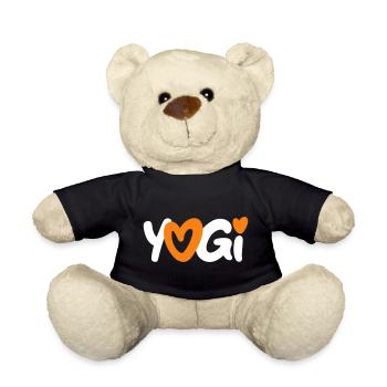 Yoga Yogi Coeur Méditation Fan Amour Namaste Om - Nounours - noir - Devant