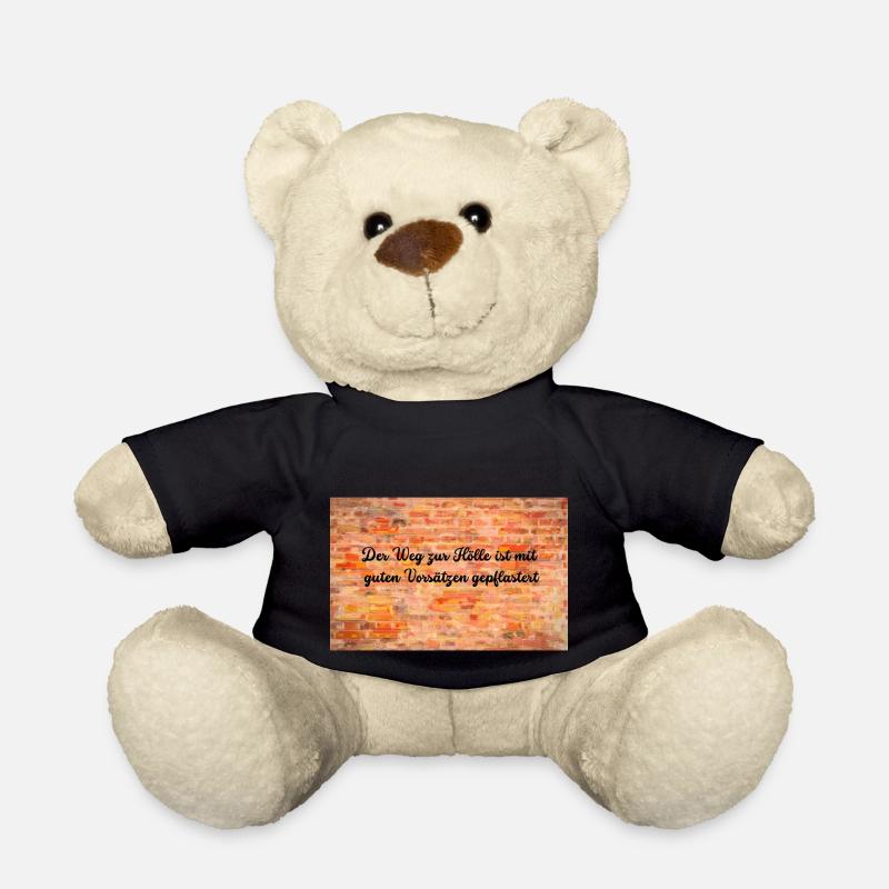 gute Vorsätze zur Hölle - Teddy - Schwarz