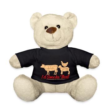 I'd Smoke That Smoker BBQ Grilling - Teddy - Schwarz - Vorne