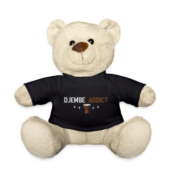 Djembe addict - Teddy Bear - black - Front