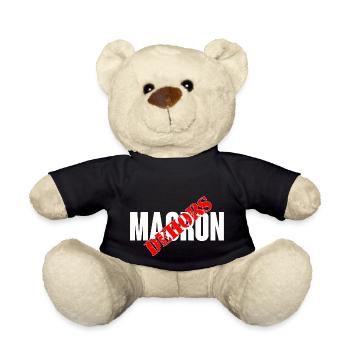 Macron dehors - Nounours - noir - Devant