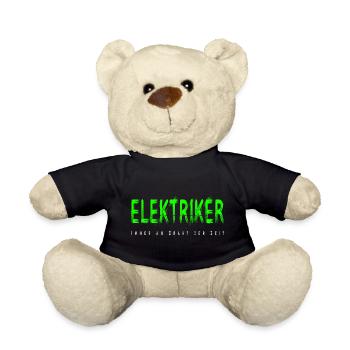 Elektriker Handwerker Design - Teddy - Schwarz - Vorne