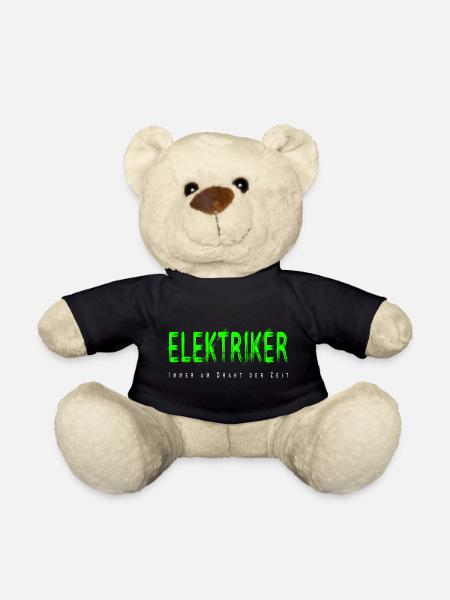 Elektriker Handwerker Design - Teddy - Schwarz